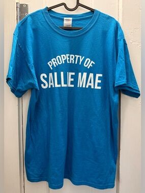 Men's 'Property of Sallie Mae' Blue Graphic T-Shirt